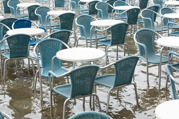 High water in Saint Mark's square, Venice