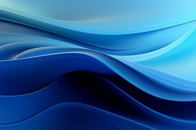 Photo highdefinition transparent blue waves captivating fluid motion in clarity generative ai