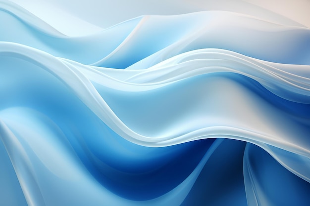 Photo highdefinition transparent blue waves captivating fluid motion in clarity generative ai