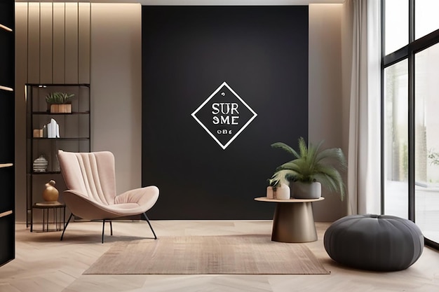 HighEnd Home Decor Store Mockup Seamlessly Integrate the Logo into the Design