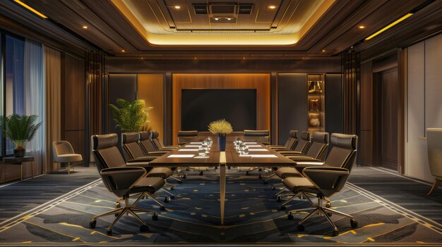 Photo highlevel meeting room