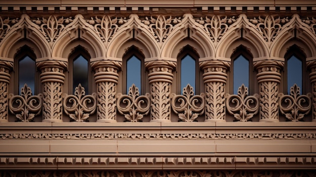 Highlighting the Craftsmanship and Intricate Patterns of an Arts and Crafts Building