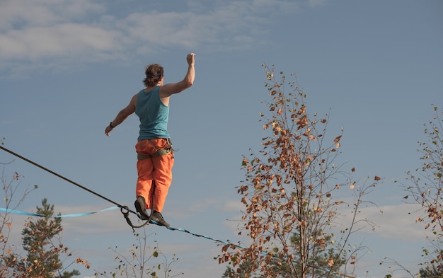 Highline boven de toppen van de bomen.