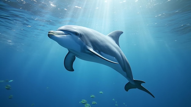 Highly Detailed Dolphin in Cinematic Wonder