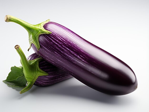 Highly Detailed Isolated Aubergine