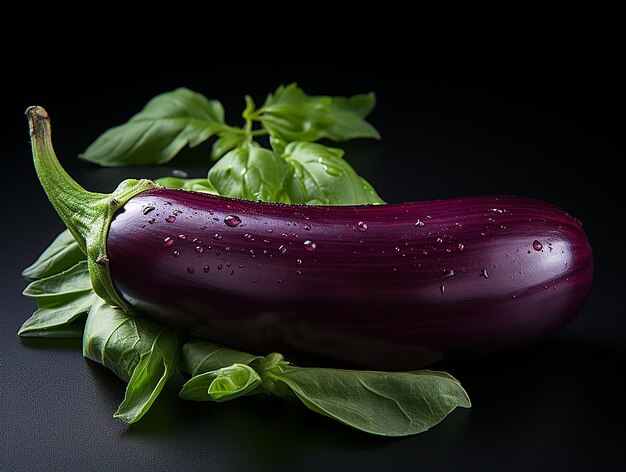 Highly Detailed Isolated Aubergine