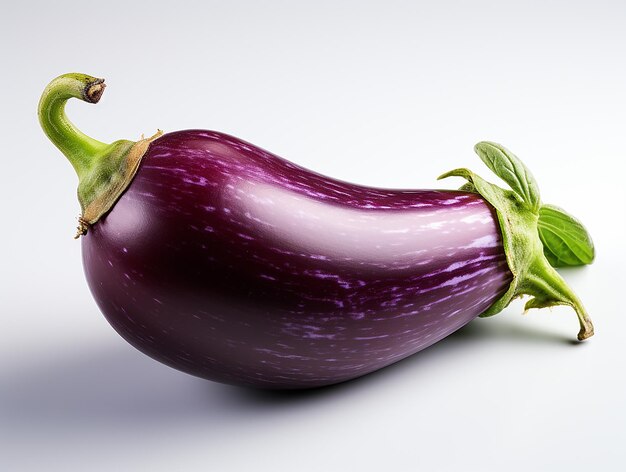 Highly Detailed Isolated Aubergine