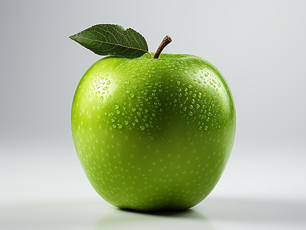 Highly Detailed White Apple Fruit