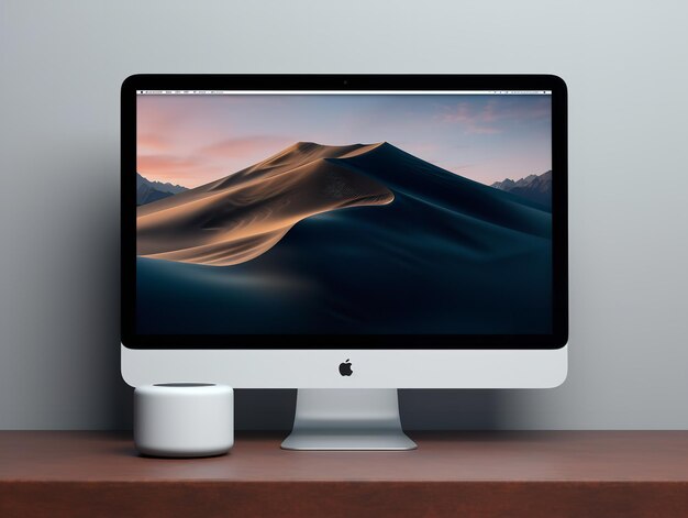 HighPerformance Desktop Computer Mockup AI Generated