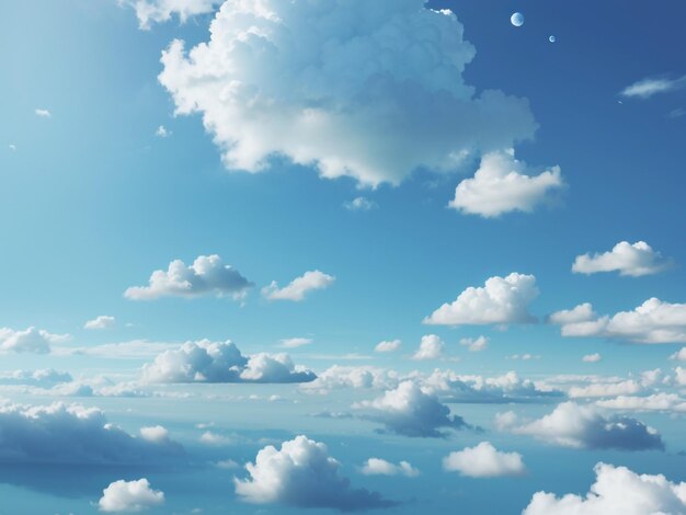 HighQuality Blue Sky Background Tranquil Scene with Delicate Clouds