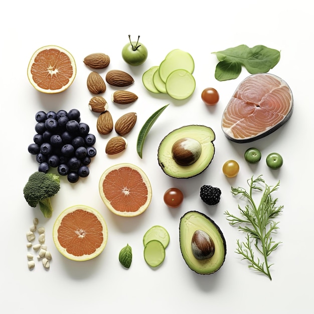 HighQuality Food Photography on an Isolated White Background Professionally Lit in a Studio