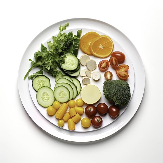 HighQuality Food Photography on an Isolated White Background Professionally Lit in a Studio