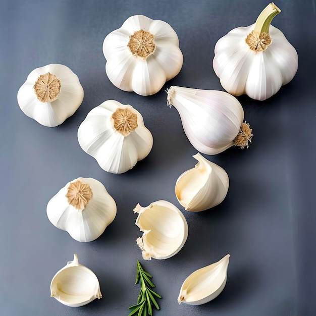 Highquality garlic photography