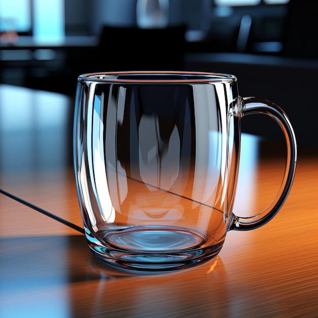 Highquality Glass Coffee Cup With Ar Support 3d Model