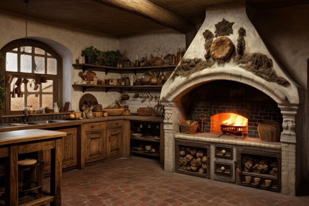 Highquality Italian kitchen oven Generate Ai