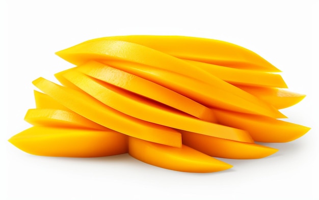 HighQuality Mango Slices in Studio Setting