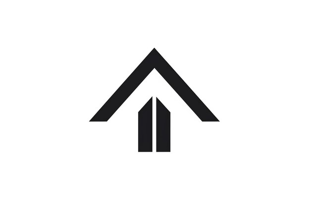 HighQuality Minimalist Vector House Icon for Mortgage Generative Ai