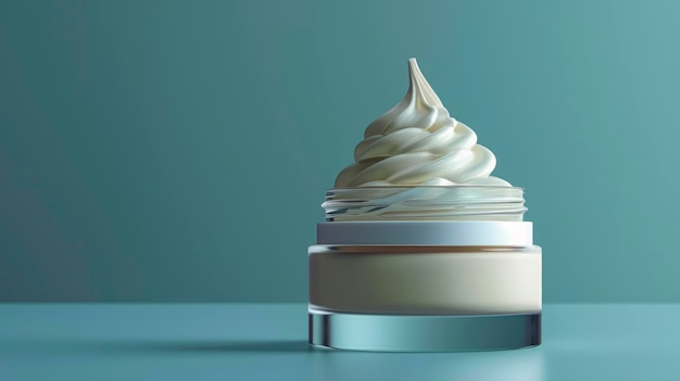 Photo highres product photography minimalist white cream bottle studio cut on simple background