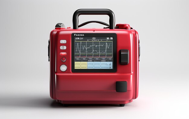 Foto defibrillatore ad alta risoluzione in 3d