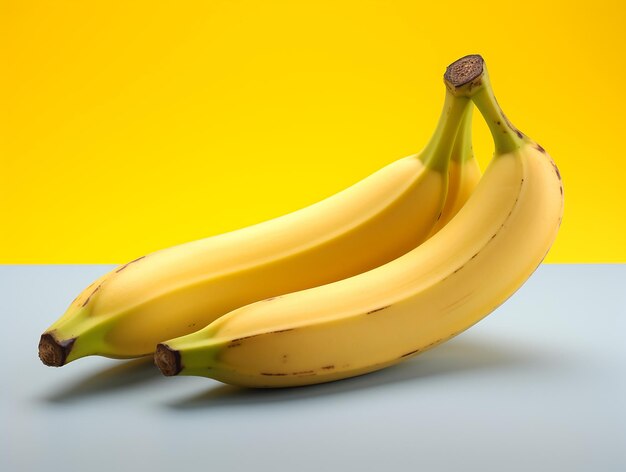 Highresolution fresh banana on white background