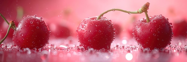 HighResolution Glossy Ripe Cherry Texture Background Image