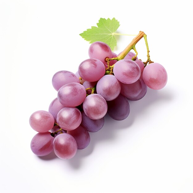 HighResolution Grapes on White Background