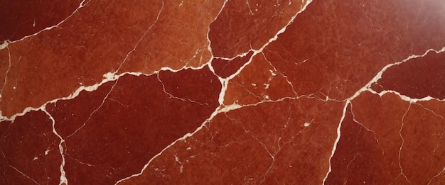 A highresolution image capturing the detailed pattern of white veins running through the elegant surface of red marble