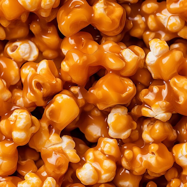 Фото Изображение высокого разрешения caramel popcorn