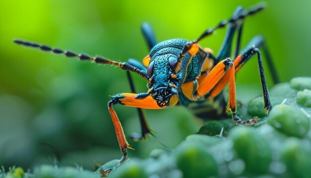 Photo a highresolution macro lens photoshoot of insects in their natural habitats