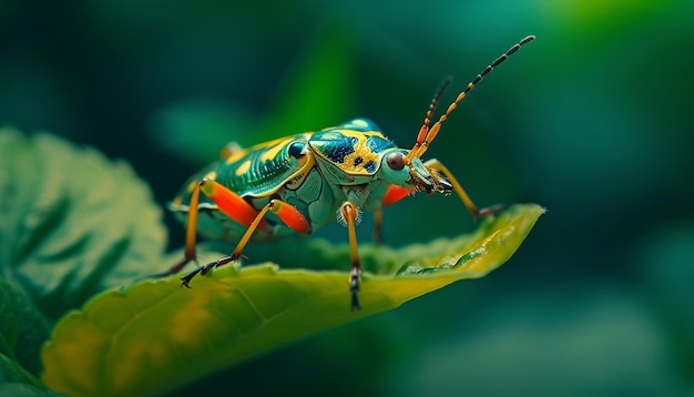 Photo a highresolution macro lens photoshoot of insects in their natural habitats