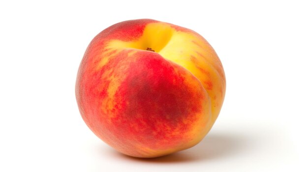 Highresolution photo of peach on white background