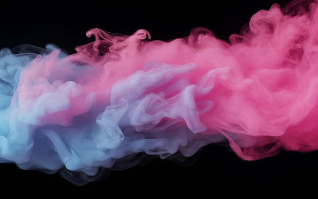 HighResolution Pink and Blue Smoke on a Serene Background Evoking a Dreamy and Peaceful Atmosphere