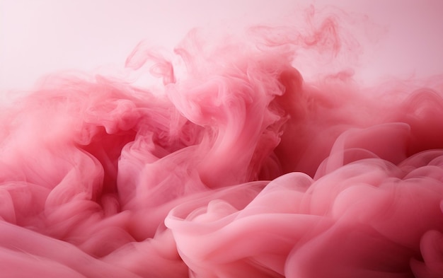 HighResolution Pink Smoke on a Serene Background Conjuring a Dreamlike Peace