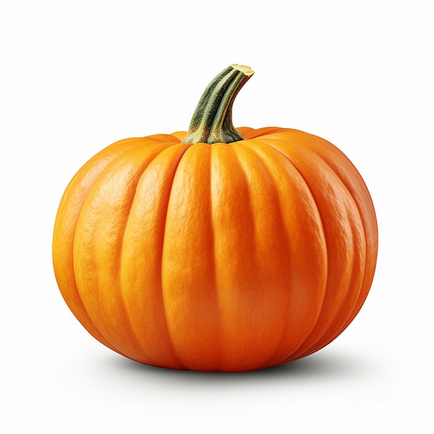 HighResolution Pure White Background Pumpkin