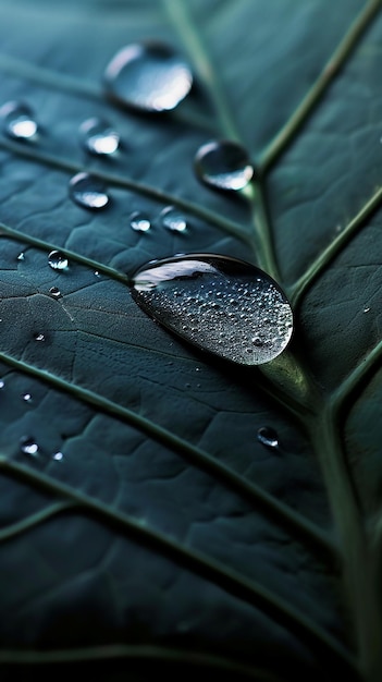 Photo highresolution wallpaper of water droplets