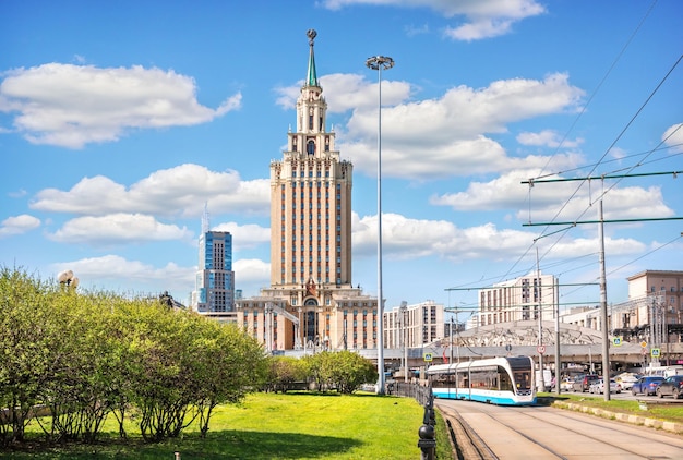 Highrise skyscraper Hotel Leningradskaya Moscow