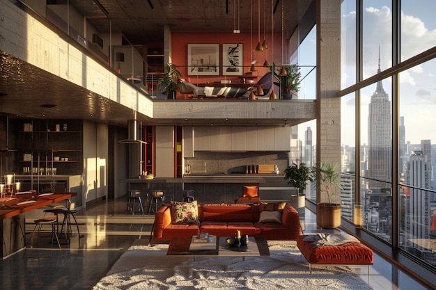 Highrise urban penthouse designs octane render k