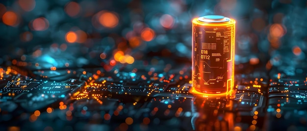 Premium Photo  HighSpeed Liion Battery Charging in Digital Realm Concept Battery Manufacturing 