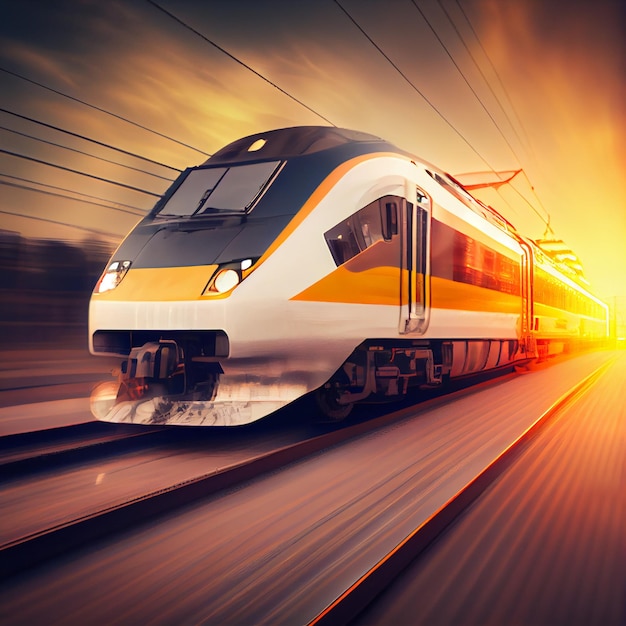 Highspeed Train in motion