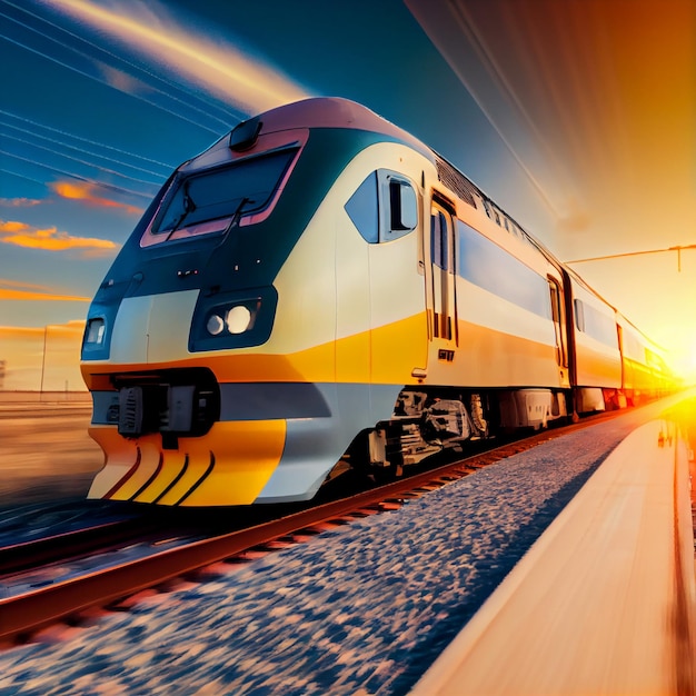 Highspeed Train in motion