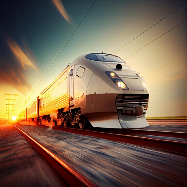 Highspeed Train in motion