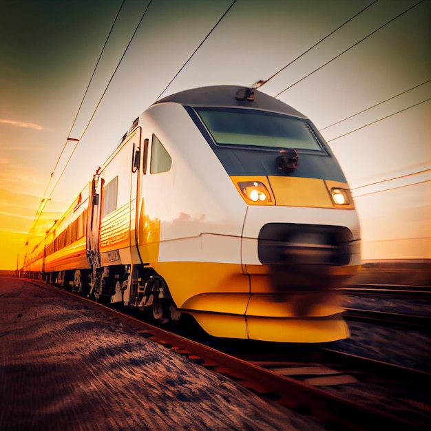 Highspeed Train in motion