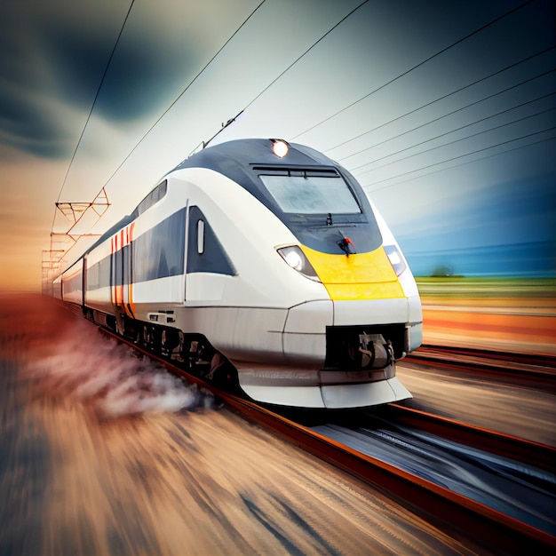 Highspeed Train in motion