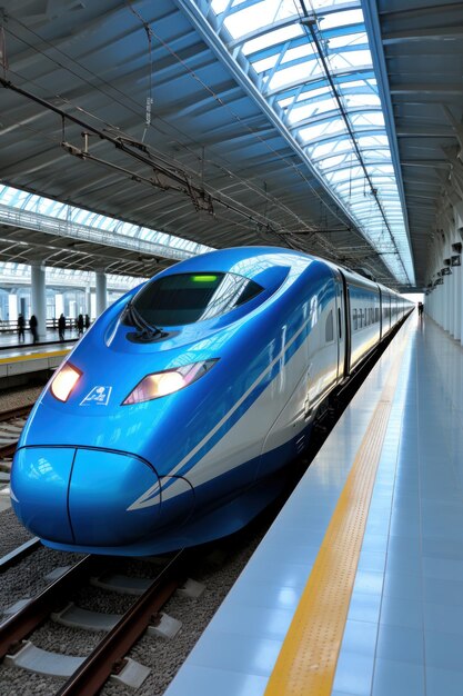 Highspeed train sleek modern and futuristic transportation