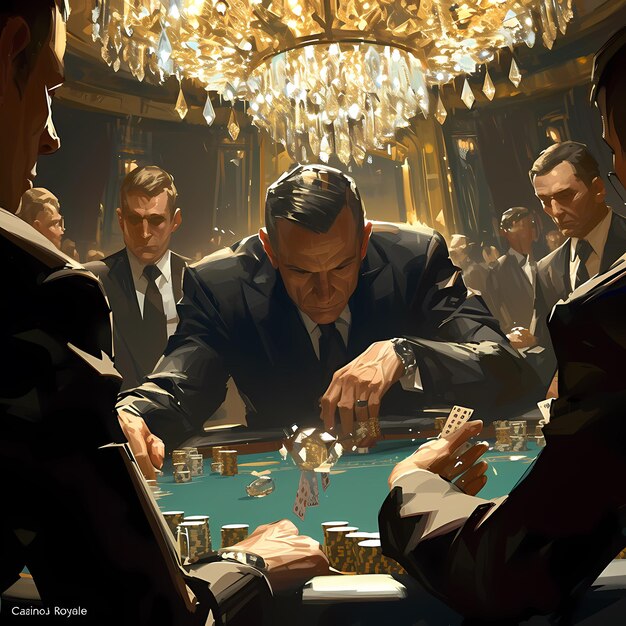 Photo highstakes gambling table illustration