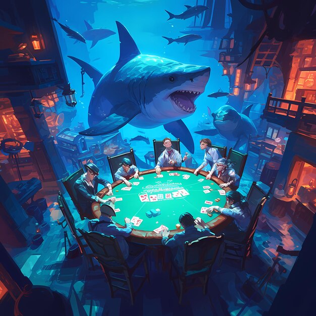 HighStakes Underwater Poker Game