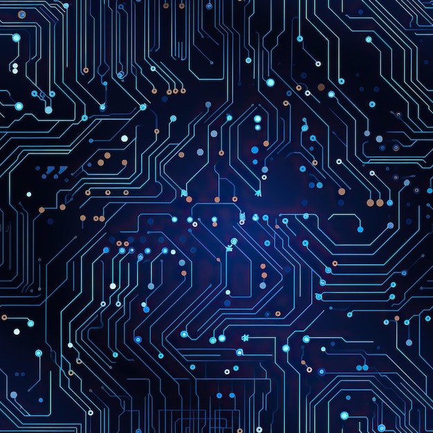 HighTech Circuit Board Design naadloos patroon