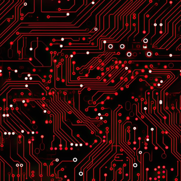 HighTech Circuit Board Design seamless pattern