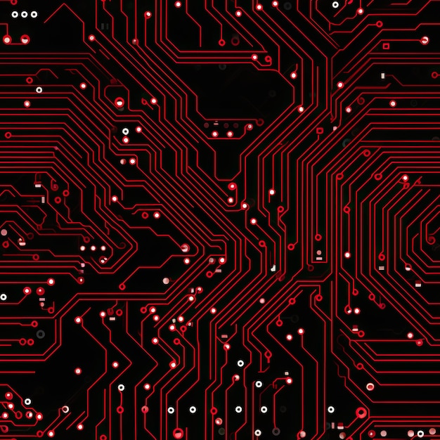 HighTech Circuit Board Design seamless pattern