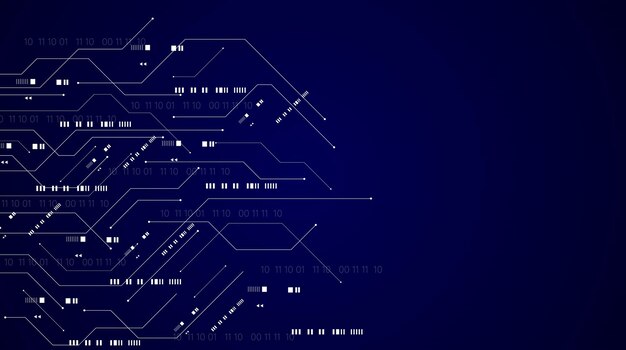 Hightech circuit board digital technology illustration background